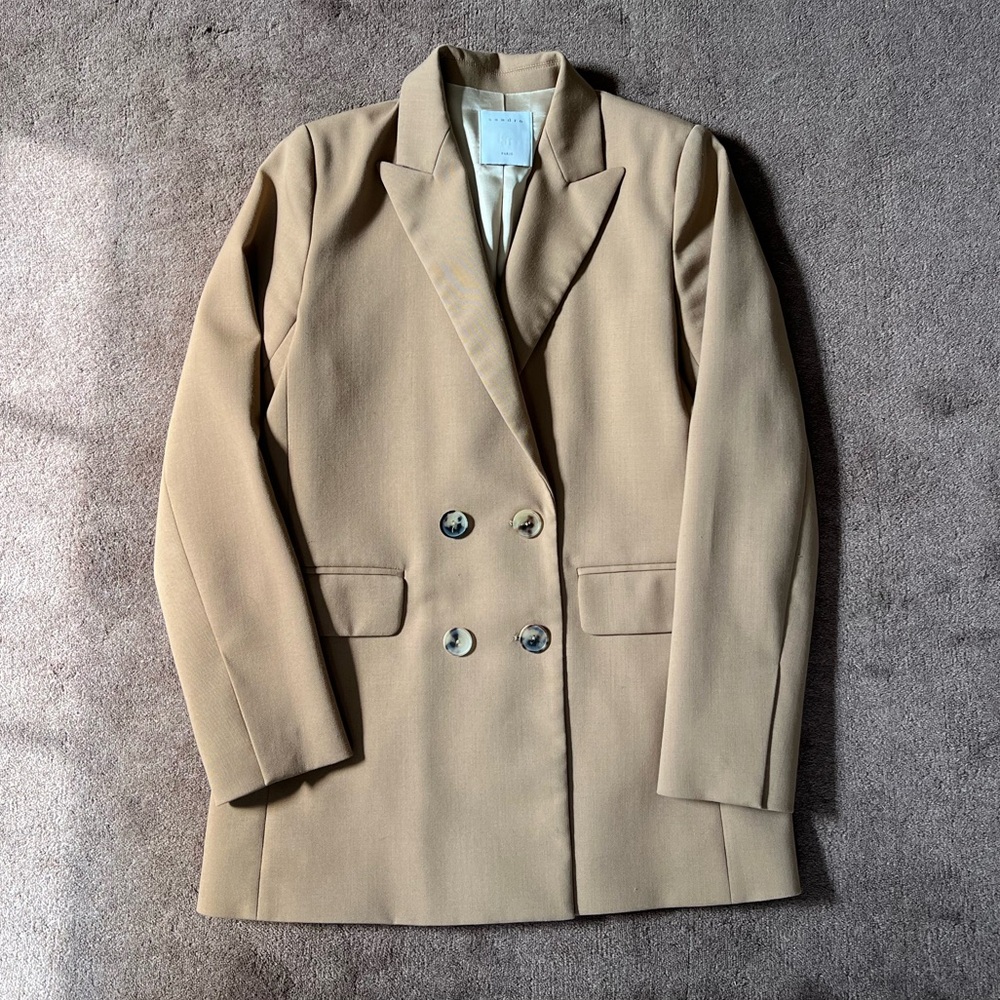 Sandro Double-Breasted Blazer